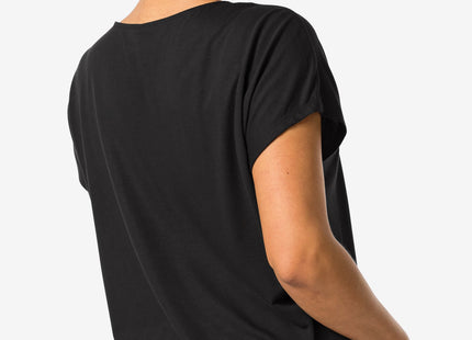 ladies t-shirt Amelie with bamboo black