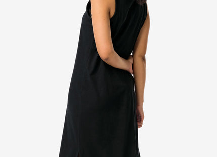 ladies singlet dress Nadia black