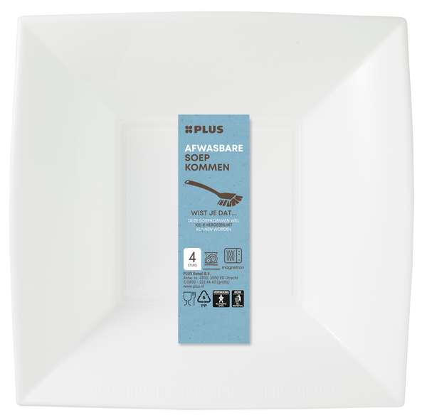 Afwasbare soepkom 500ml