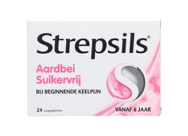 Strepsils Aardbei suikervrij