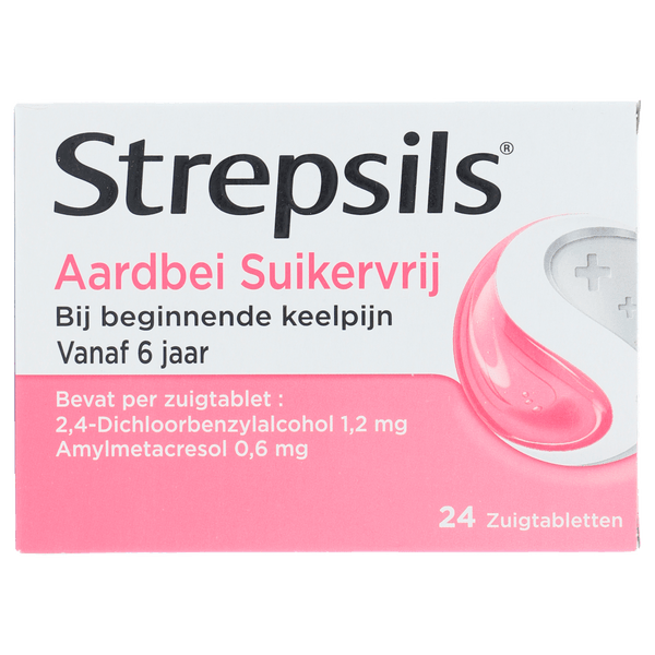 Strepsils Aardbei suikervrij