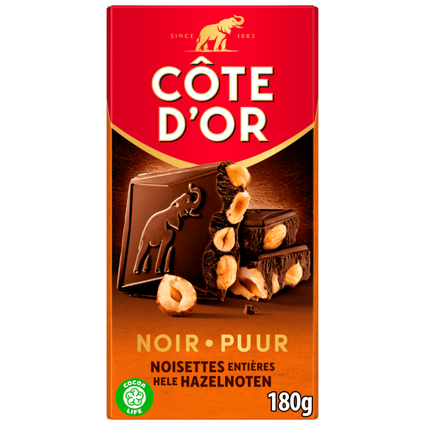 Côte d'Or Schokoladenriegel Dunkle Ganze Haselnüsse
