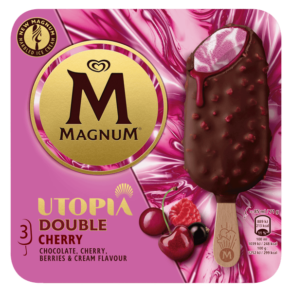 Magnum Magnum Double Cherry Eisstiele 3x85ml