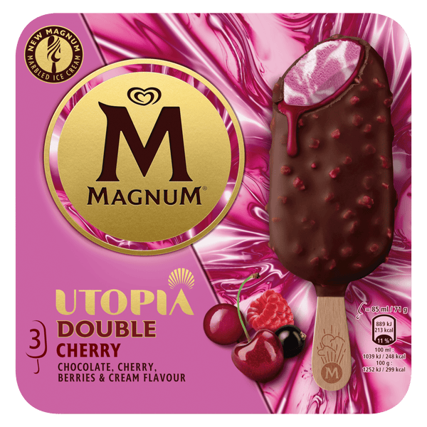 Magnum Magnum Double Cherry Eisstiele 3x85ml