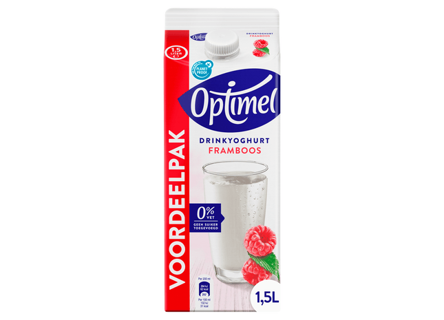 Optimel Drink framboos 0% vet