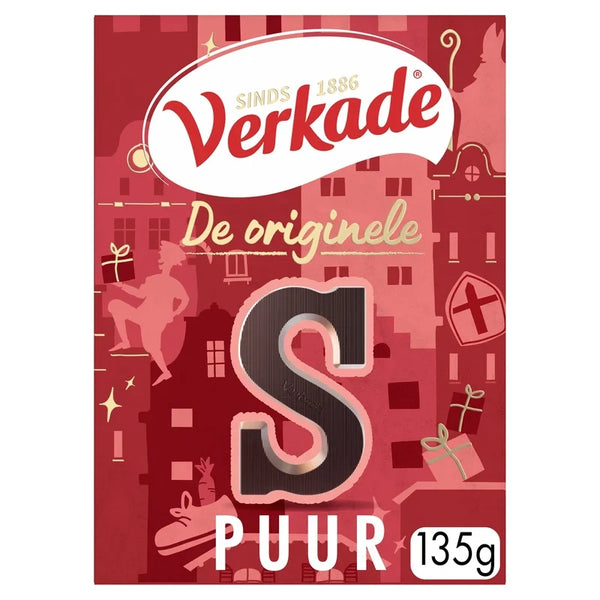 Verkade Chocolade letter puur S