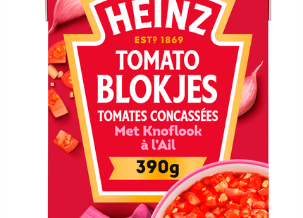 Heinz Tomatenblokjes met knoflook