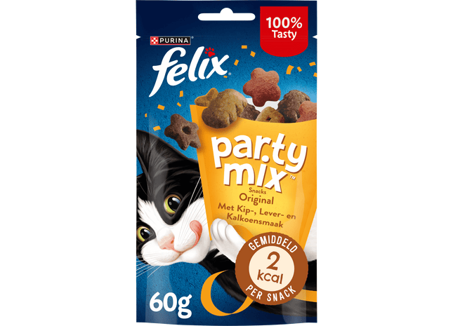 Felix Party Mix Original kattensnacks kip