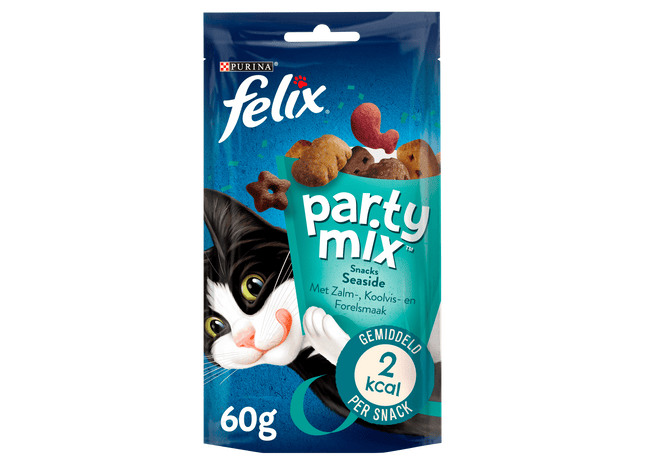 Felix Party Mix Seaside kattensnacks zalm