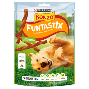 Bonzo Funtastix hondensnacks bacon & kaas
