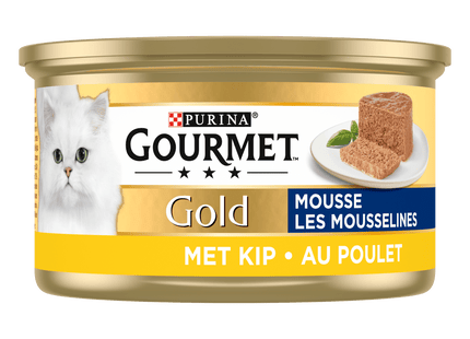 Gourmet Gold mousse kattenvoer nat met kip