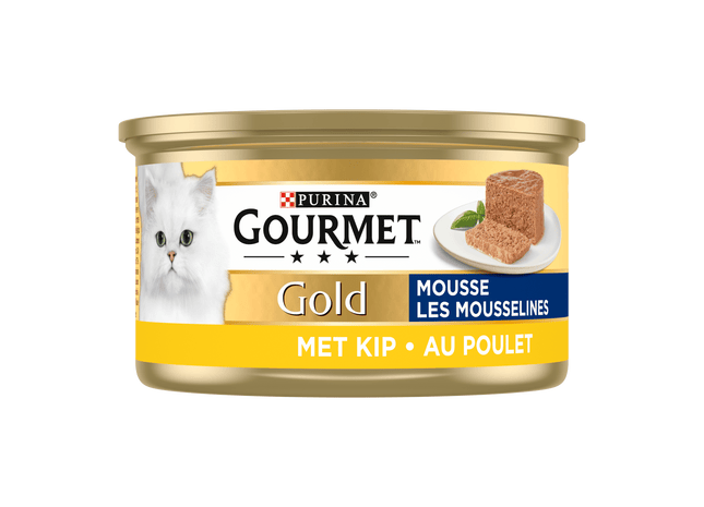 Gourmet Gold Mousse Nassfutter für Katzen mit Huhn