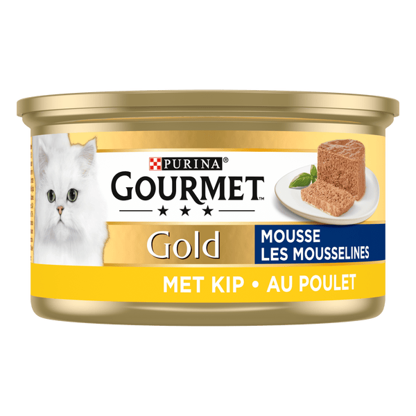 Gourmet Gold mousse cat food wet with chicken