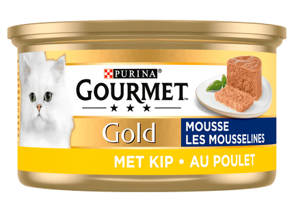 Gourmet Gold mousse kattenvoer nat met kip