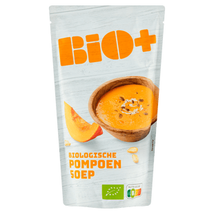 BIO+ Soep in zak Pompoensoep