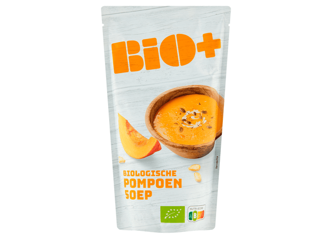 BIO+ Soep in zak Pompoensoep