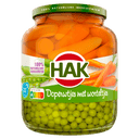 Hak Doperwtjes met worteltjes