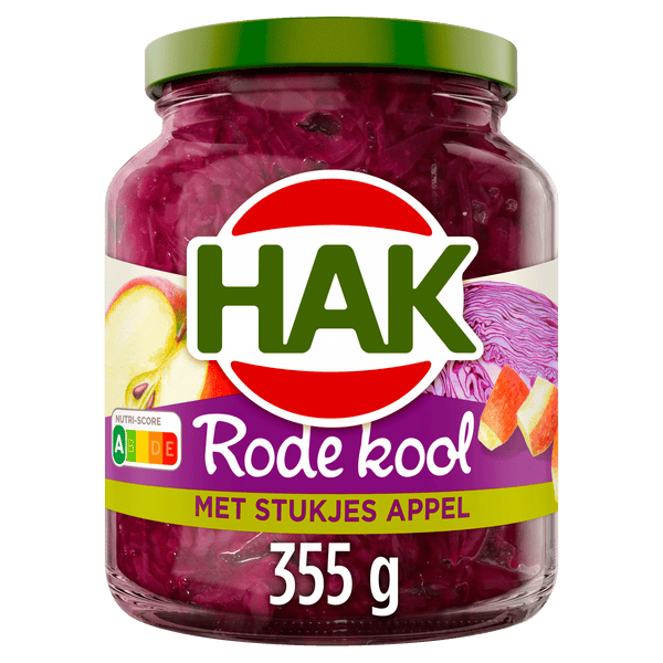 Hak Rode kool met stukjes appel
