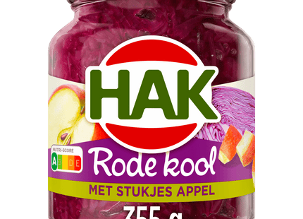 Hak Rode kool met stukjes appel