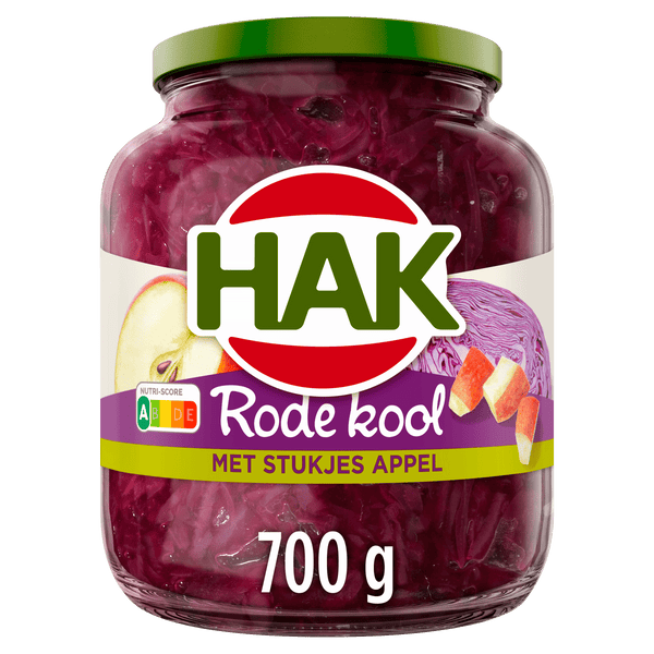 Hak Rode kool met stukjes appel
