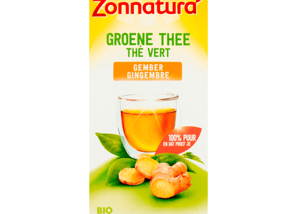 Zonnatura Groene thee gember