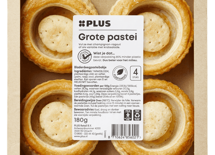 Grote Pasteibakjes