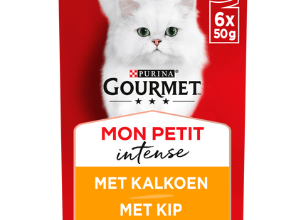 Gourmet Mon Petit Intense cat food poultry