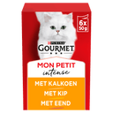 Gourmet Mon Petit Intense Katzenfutter Geflügel