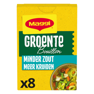 Maggi Bouillon groente minder zout 8 blokjes