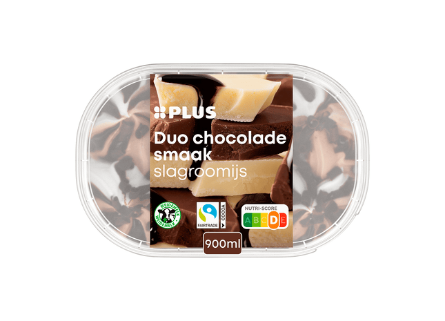 slagroomijs duo chocolade