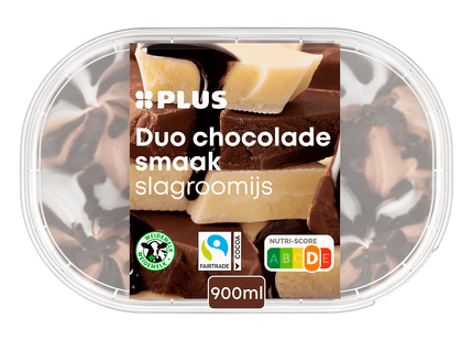 whipped cream ice cream duo chocolate