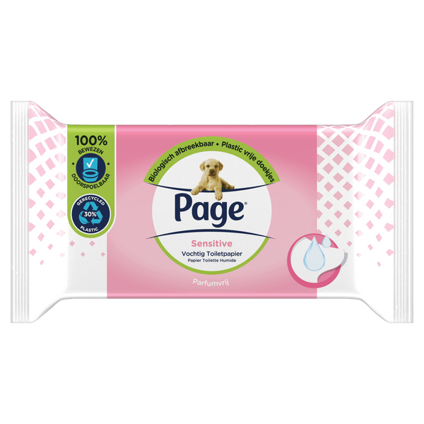 Page Sensitive vochtig toiletpapier