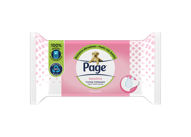 Page Sensitive vochtig toiletpapier