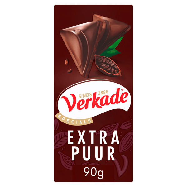 Verkade Extra puur chocoladereep