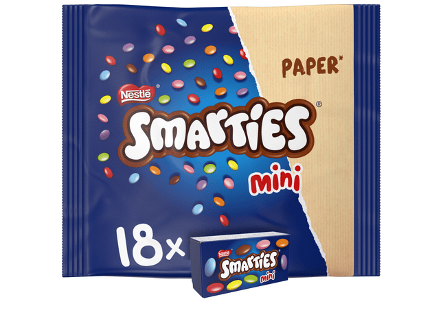 Smarties Mini-Verteilerbeutel aus Vollmilchschokolade
