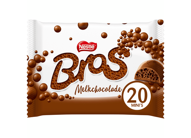 Bros Mini melk chocolade uitdeelzak
