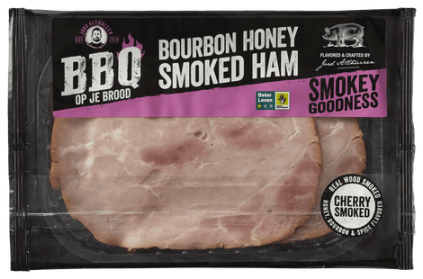 BBQ op je brood Bourbon honey smoked ham
