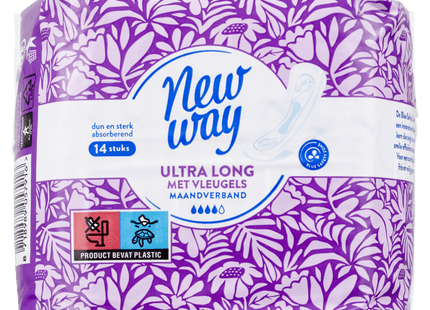 New Way Maandverband ultra lang met vleugels