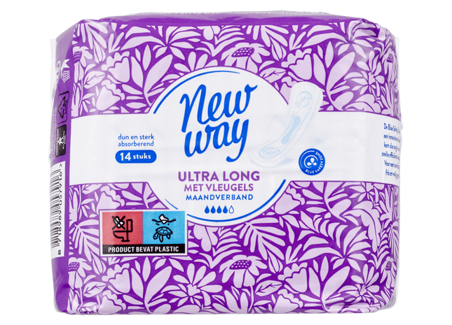 New Way Maandverband ultra lang met vleugels