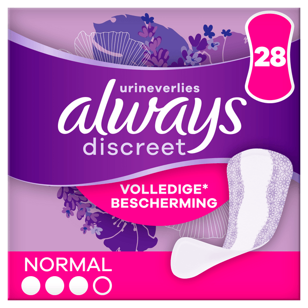Always Discreet incontinence liners