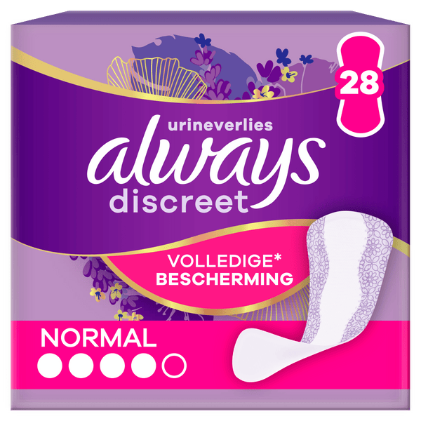 Always Discreet incontinence liners
