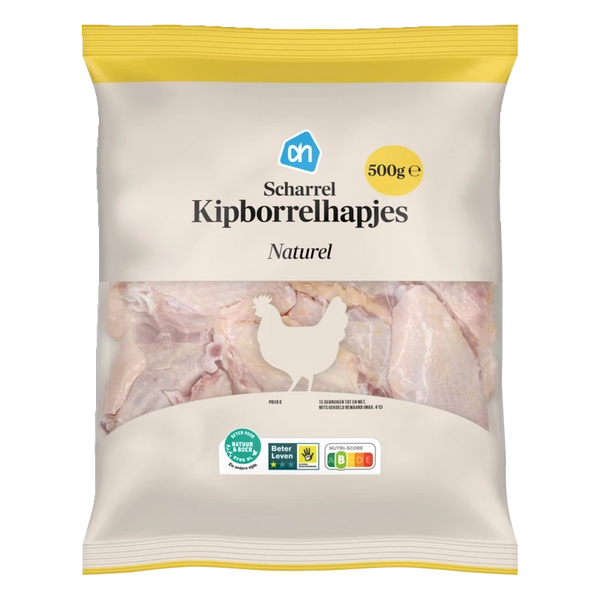 Scharrel kipborrelhapjes naturel