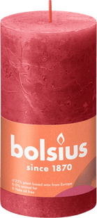 Bolsius Rustiek Shine 13cm Delicate Red