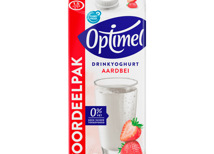 Optimel Drink aardbei 0% vet