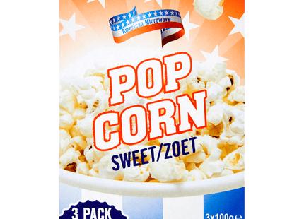 American Popcorn zoet magnetron 3-pack