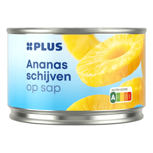 Ananas schijven op sap