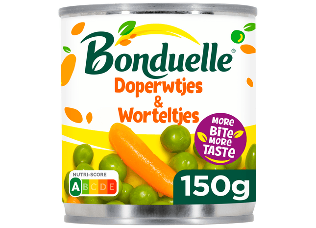 Bonduelle Doperwtjes en worteltjes