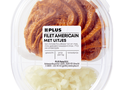 Filet americain met uitjes