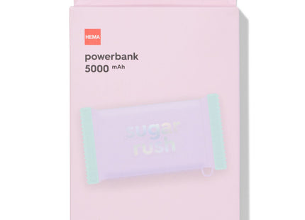 powerbank 5000mAh snoep