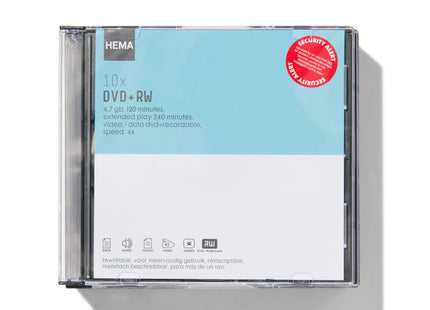 dvd+rw herschrijfbaar - 4,7GB - 10 stuks  Dutchshopper